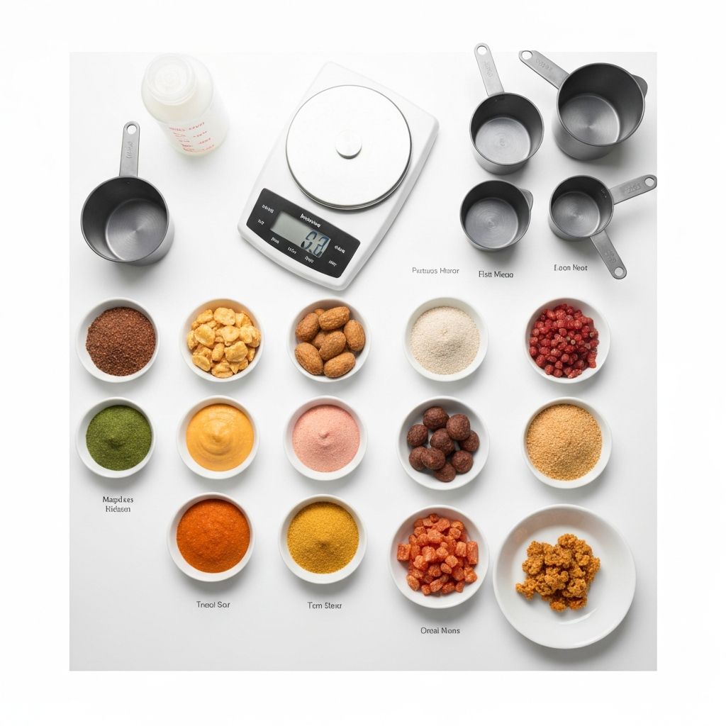 Laboratory portion measurement setup
